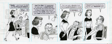 DAVE BERG - MAD #242 LIGHTER SIDE OF MONEY $ ORIG ART