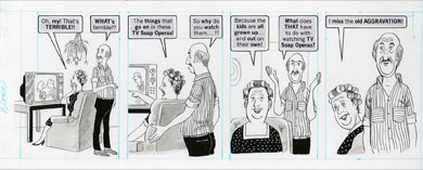 DAVE BERG - MAD #242 LIGHTER SIDE OF SOAP OPERAS  ART