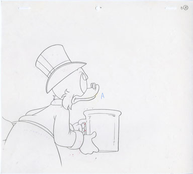 DUCK TALES - UNCLE SCROOGE ANIMATION PROD/LAYOUT ART
