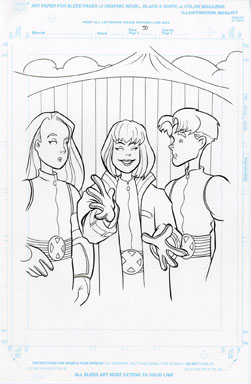 CRAIG ROUSSEAU - GEN X COLORING BOOK p30 ART JUBILEE /M