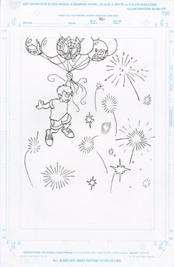 CRAIG ROUSSEAU -GEN X COLORING BOOK p30 ART FIREWORKS