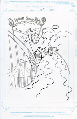 CRAIG ROUSSEAU - GEN X COLORING BOOK p43 ART SPIDEY