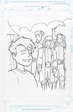 CRAIG ROUSSEAU - GEN X COLORING BOOK p48 ART JUBILEE