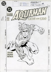KIRK JARVINEN - AQUAMAN: TIME & TIDE #2 COVER ORIG ART