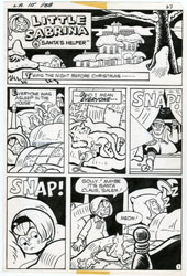 ADV. OF LITTLE ARCHIE #115 CMPLT 3-PG SABRINA STORY ART