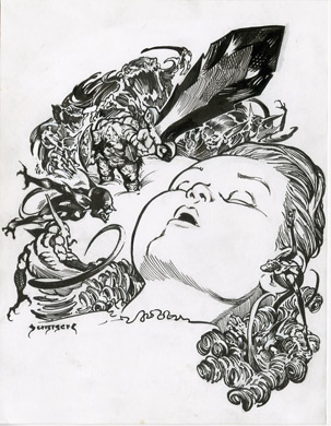 MIKE DUBISCH - GNOME WARRIOR ORIGINAL ART (2003)