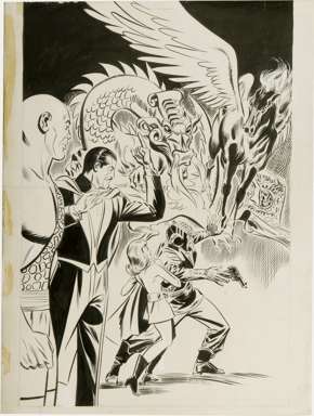 DON HECK - MANDRAKE THE MAGICIAN #1 ORIG COVER ART 1966