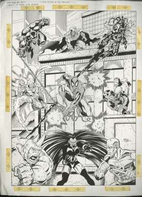 RON LIM / TERRY AUSTIN - MARVEL UNIVERSE CARD ILLO ART
