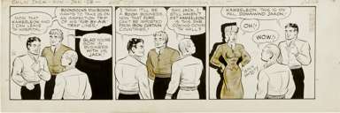 ZACK MOSLEY - SMILIN' JACK DAILY ORIGINAL ART 1-28-52