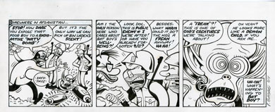 PETER BAGGE - ADVENTURES OF BAT BOY DAILY #2 ORIG ART