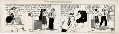 H.J. TUTHILL - BUNGLE FAMILY DAILY ORIG ART Snooty Wife