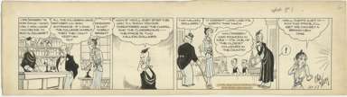 CHIC YOUNG - BLONDIE DAILY ORIG ART 10-17-31 VERY EARLY
