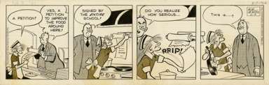 BOB MONTANA - ARCHIE DAILY ORIG ART 2-9-62 MISS BEAZLEY