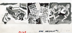 BOB CLARKE - MAD SPECIAL #6 GREETING CARDS  ORIG ART
