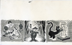 BOB CLARKE - MAD SPECIAL #6 CAT SCRATCH POST ORIG ART