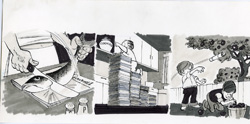 BOB CLARKE - MAD SPECIAL #6 FISH/COOKIES/FRUIT ORIG ART