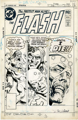DICK GIORDANO - THE FLASH #279 COVER ORIGINAL ART