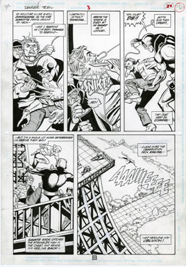 CARMINE INFANTINO - DANGER TRAIL #3 PAGE 20 ORIG ART