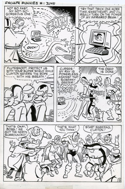 STAN GOLDBERG - FACULTY FUNNIES #1 PAGE 19 ORIGINAL ART