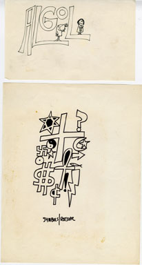WILLIAM ROTSLER - CARTOON SKETCHES ORIG ART ALGOL
