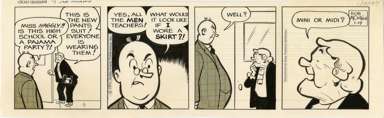 BOB MONTANA - ARCHIE DAILY ORIG ART 1-19-71 Miss HAGGLY