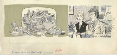 ANGELO TORRES -MAD #237 SOAP OPERA: PROFIT ORIG ART