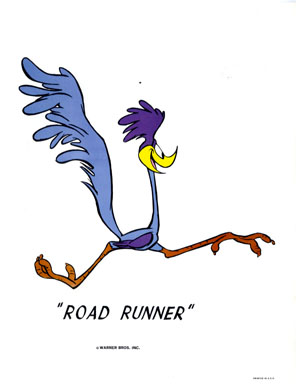 ROAD RUNNER - WB CARTOON ANIMATION PROMO PRINT (1971)