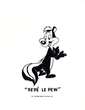 PEPE LE PEW - WB CARTOON ANIMATION PROMO PRINT (1971)
