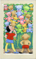 VIOLET WILLIAMS - BOBALINK & BUNTY p13 ORIG ART BROWNIE