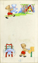 VIOLET WILLIAMS - BOBALINK & BUNTY p14 ORIG ART BROWNIE