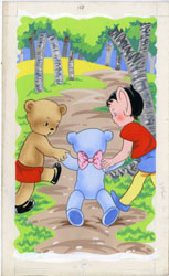 VIOLET WILLIAMS - BOBALINK & BUNTY p17 ORIG ART BROWNIE