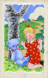 VIOLET WILLIAMS - BOBALINK & BUNTY p18 ORIG ART BROWNIE