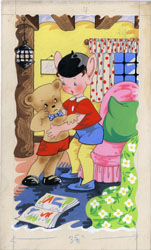 VIOLET WILLIAMS - BOBALINK & BUNTY p 2 ORIG ART BROWNIE