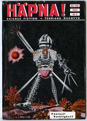 HAPNA! Vol. 1 #5 SWEDISH SF MAG A.E. VAN VOGT SLAN 1954