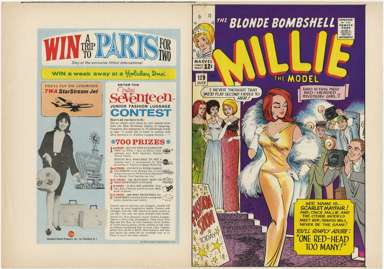 COVER PROOF FOR MILLIE THE MODEL #129 (1965) GOLDBERG
