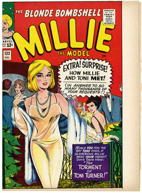 COVER PROOF FOR MILLIE THE MODEL #133 (1965) GOLDBERG