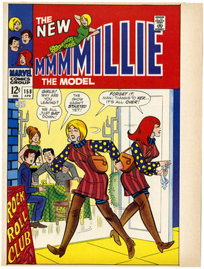 COVER PROOF FOR MILLIE THE MODEL #158 (1968) GOLDBERG