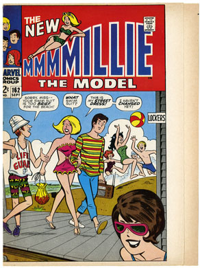 COVER PROOF FOR MILLIE THE MODEL #162 (1968) GOLDBERG