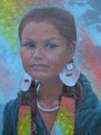 RICK ONEHORSE - "RAINBOW" - Native American MONA LISA