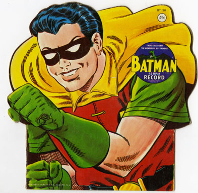 ROBIN (BATMAN) - KID'S NOVELTY 45 RPM RECORD (1966)