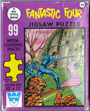 FANTASTIC FOUR BIG LITTLE BOOK JIGSAW PUZZLE (1968)